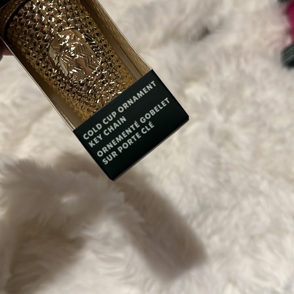✨NEW STARBUCKS Gold Studded Bling Ornament/Key Chain Winter 2022 - Picture 4 of 6